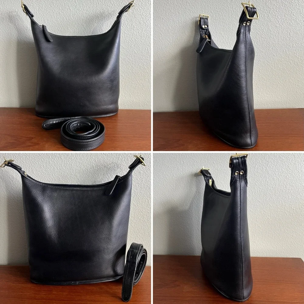 PROJECT: READ before purchasing - Vintage Coach Black Shoulder Sac Style 9730 - Picture 14 of 15